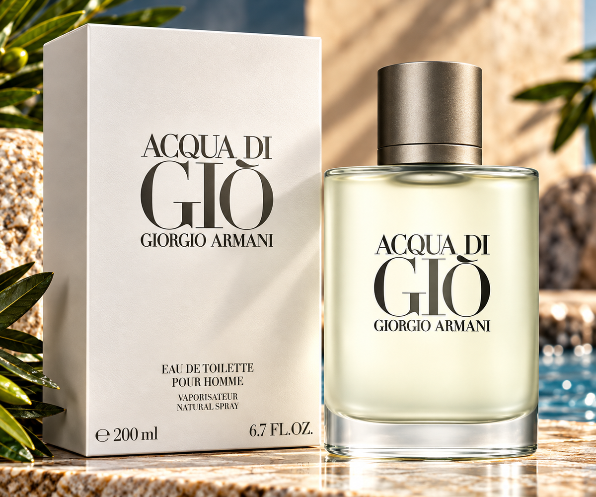 Giorgio Armani Acqua di Giò Eau de Toilette for Men, 6.7 oz / 200 ml