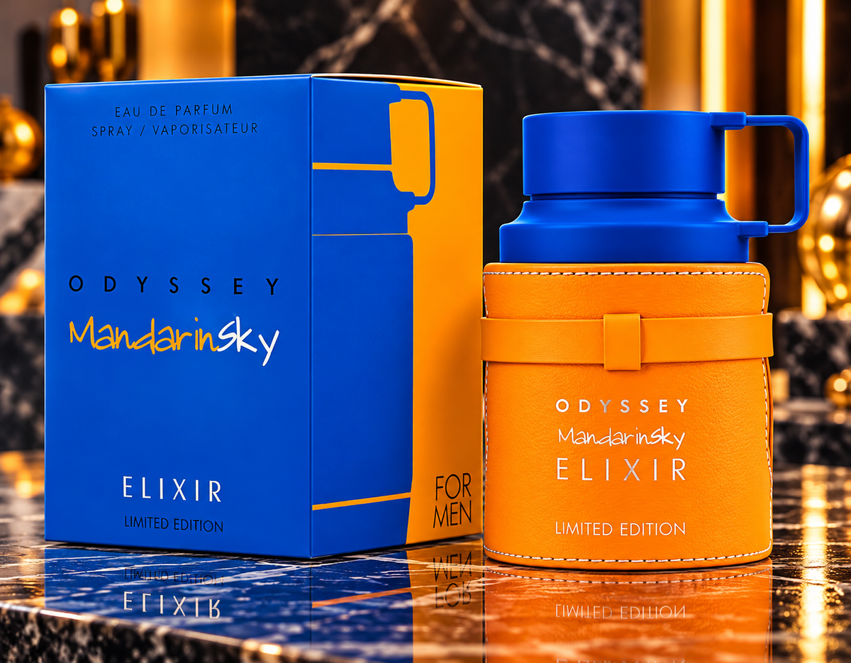 Armaf Odyssey Mandarin Sky Elixir Eau de Parfum 3.4 oz / 100 ml for Men – New Sealed Box