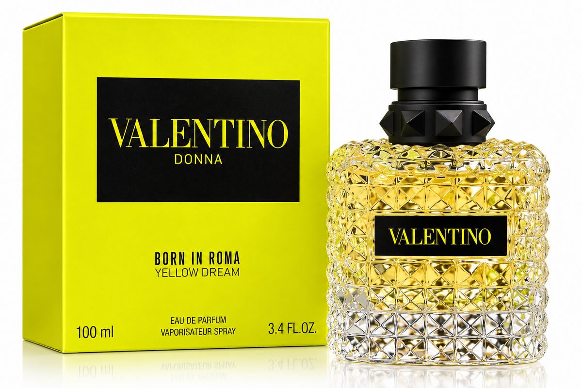 Valentino Donna Born in Roma Yellow Dream Eau de Parfum for Women, 3.4 oz / 100 ml