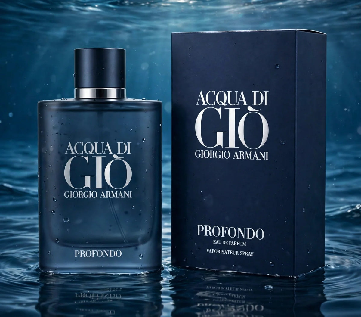 Giorgio Armani Acqua di Giò Profondo Eau de Parfum for Men, 3.4 oz / 100 ml