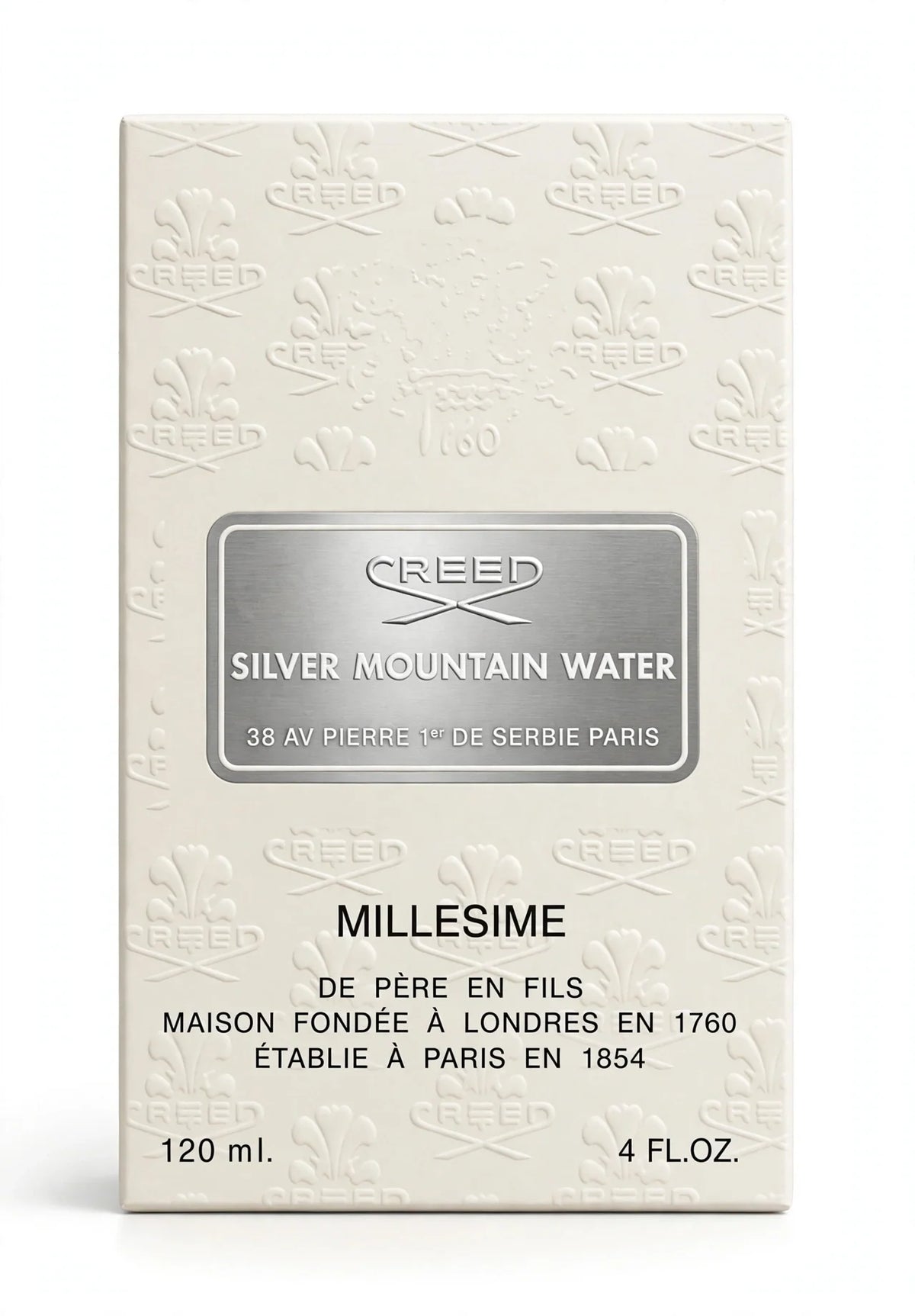 Creed Silver Mountain Water Eau de Parfum for Men, 4 oz / 120 ml