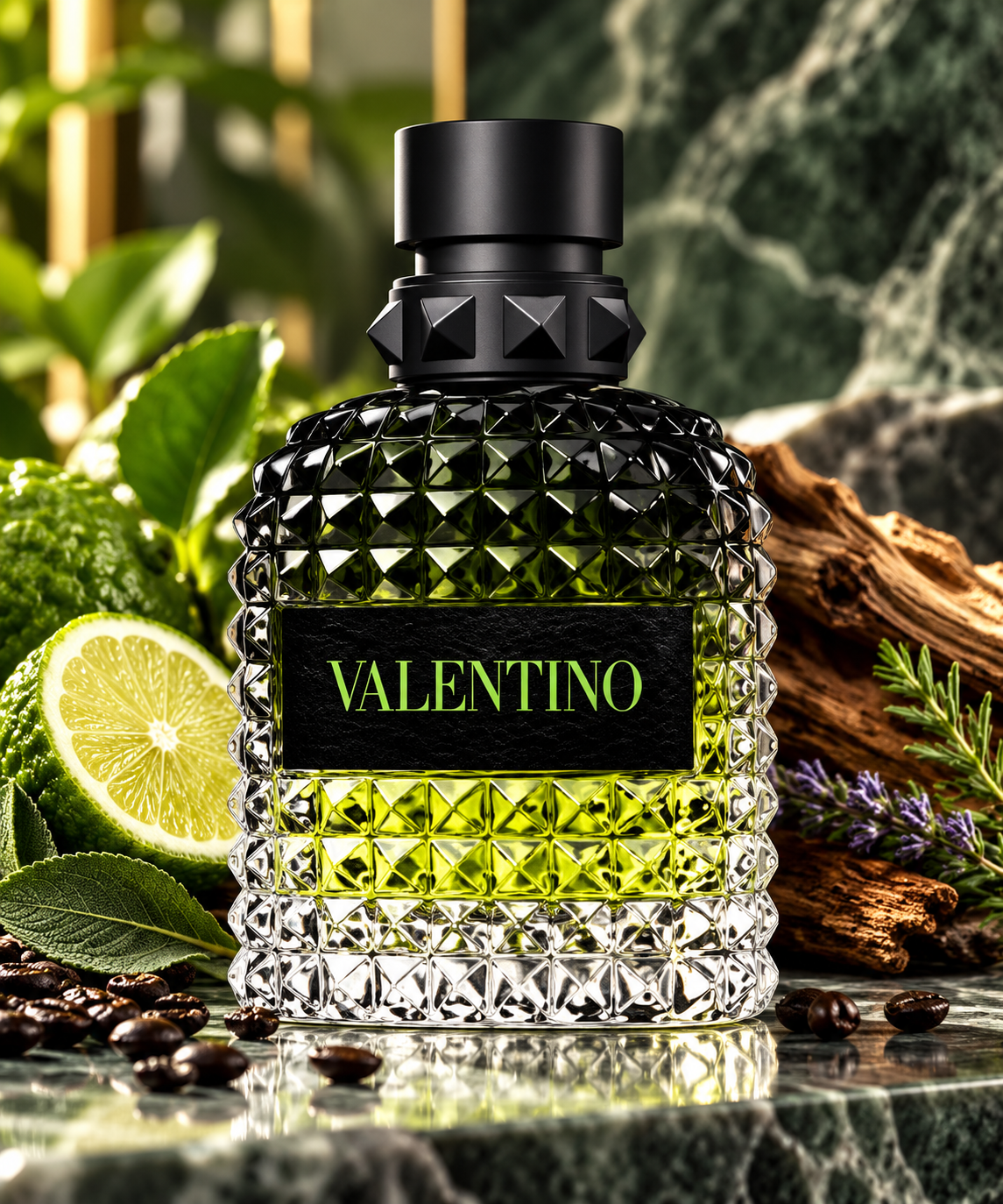 Valentino Uomo Born in Roma Green Stravaganza Eau de Toilette for Men, 3.4 oz / 100 ml
